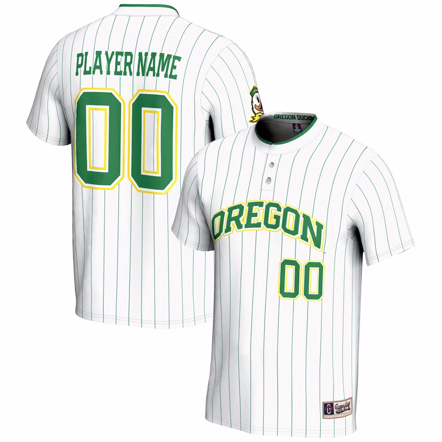 Oregon Ducks GameDay Greats Youth NIL Pick-A-Player Lightweight Softball Jersey - White - Jersey