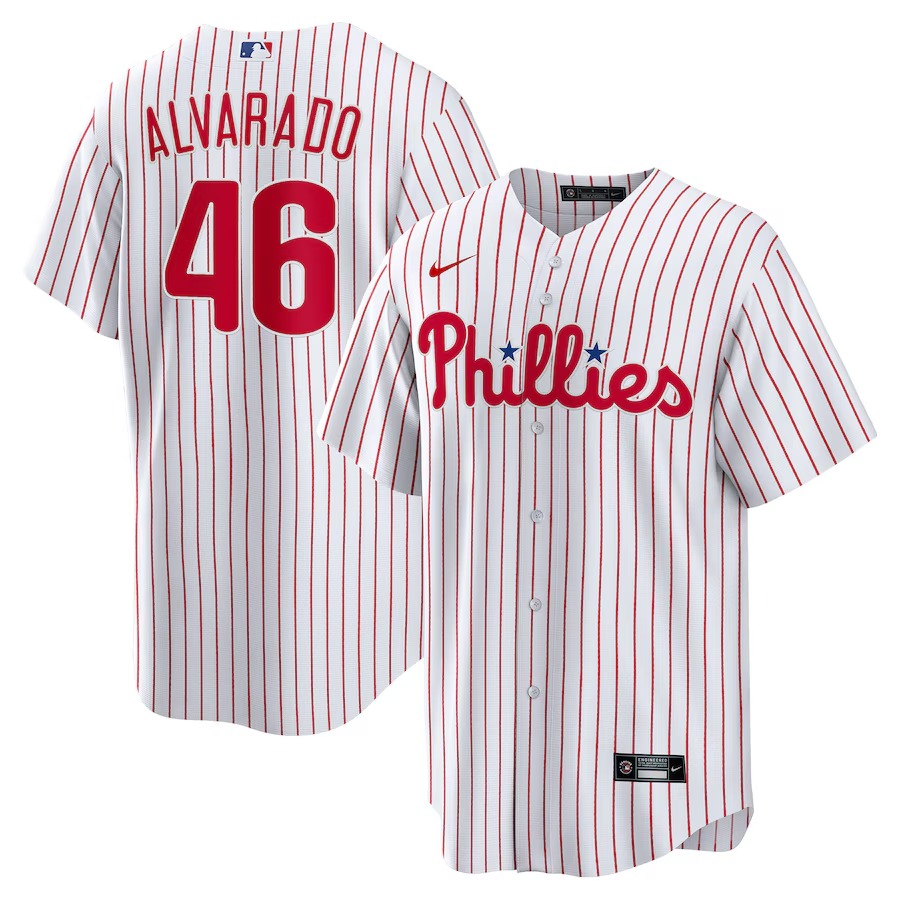 Men's Philadelphia Phillies José Alvarado Nike White Home  Replica Player Jersey - Jersey