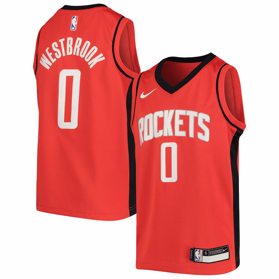 Youth Houston Rockets Russell Westbrook Nike Red Swingman Jersey - Icon Edition - Jersey