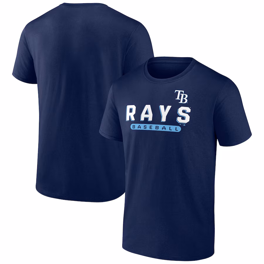 Men's Tampa Bay Rays Fanatics Navy Team T-Shirt - Jersey