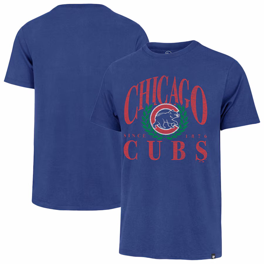 Men's Chicago Cubs '47 Royal Pitchout Franklin T-Shirt - Jersey