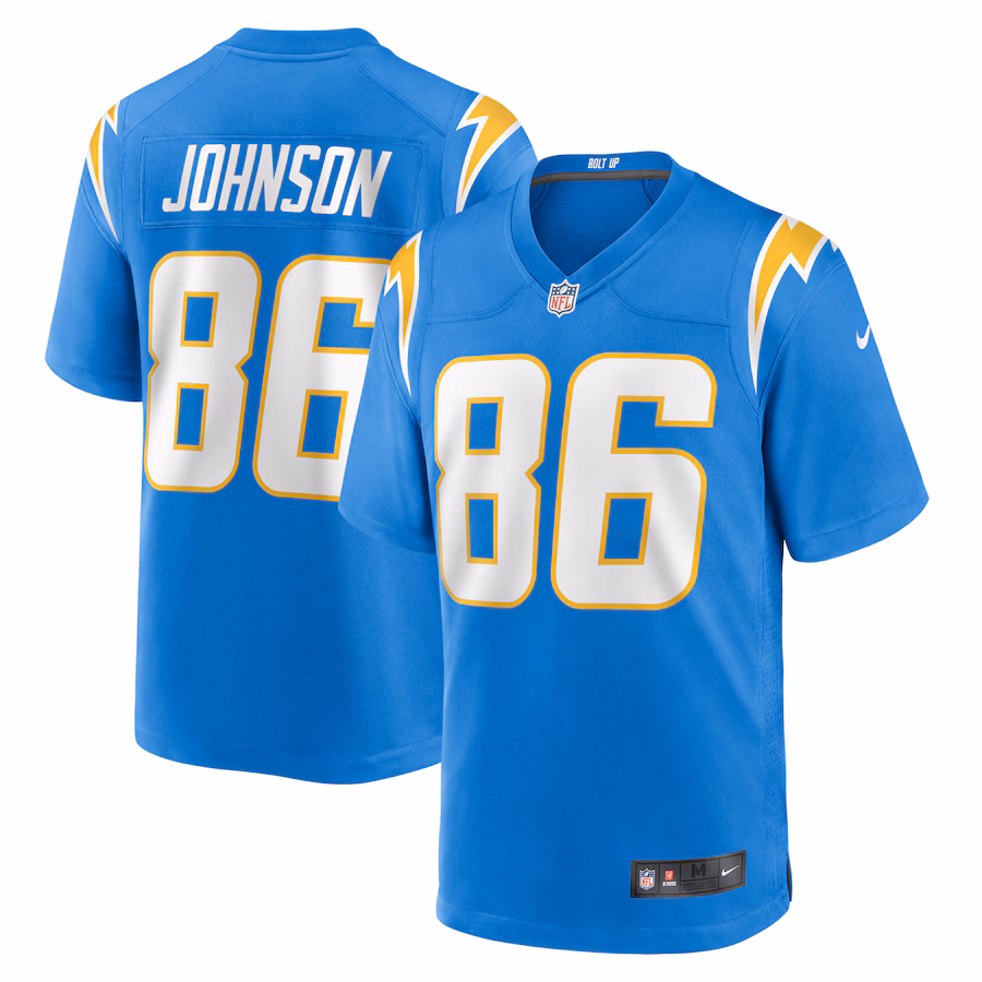 Men's Los Angeles Chargers Cornelius Johnson Nike  Powder Blue Team Game Jersey - Jersey