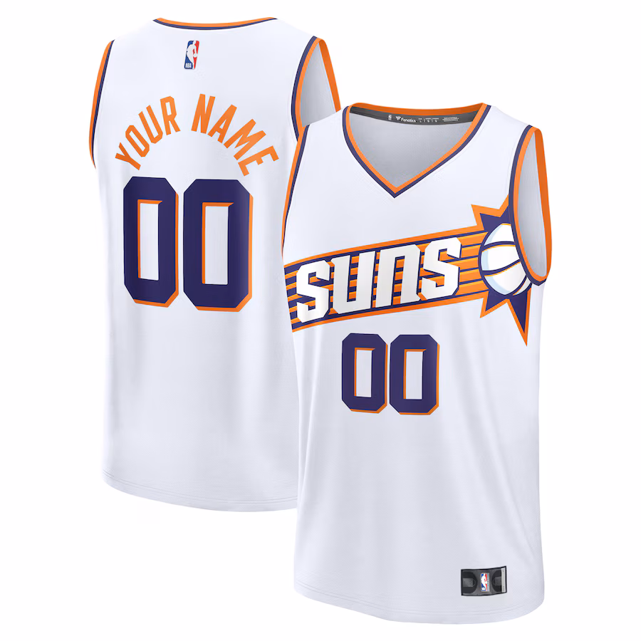 Men's Phoenix Suns  Fanatics White Custom Fast Break Jersey - Association Edition - Jersey
