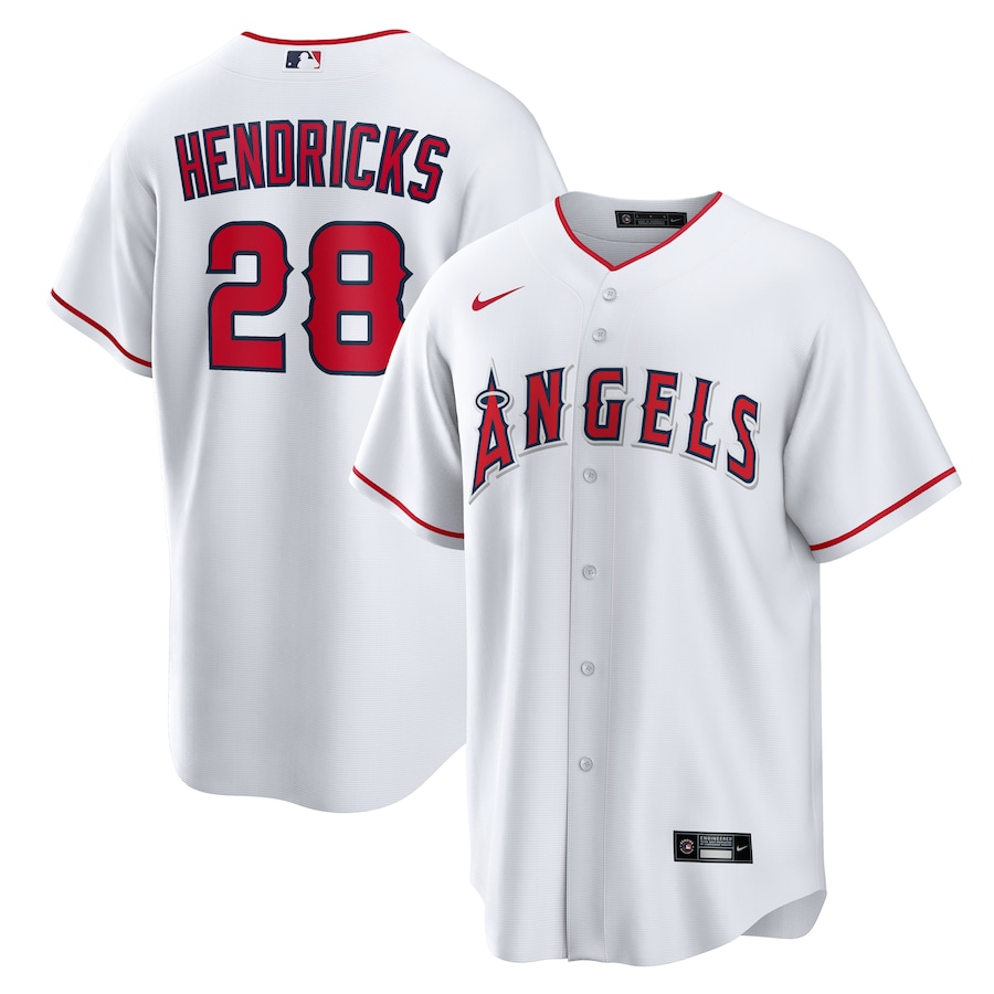 Men's Los Angeles Angels Kyle Hendricks Nike White Home Replica Jersey - Jersey