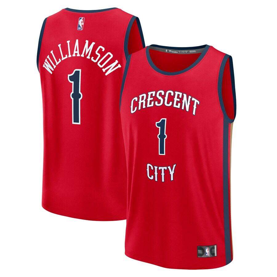 Youth New Orleans Pelicans Zion Williamson Fanatics Red Fast Break Player Jersey - Statement Edition - Jersey