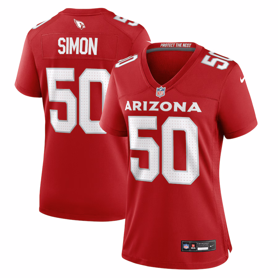 Women's Arizona Cardinals Cody Simon Nike Cardinal Team Game Jersey - Jersey
