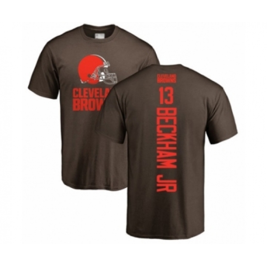 NFL Nike Cleveland Browns #13 Odell Beckham Jr. Brown Backer T-Shirt - Jersey