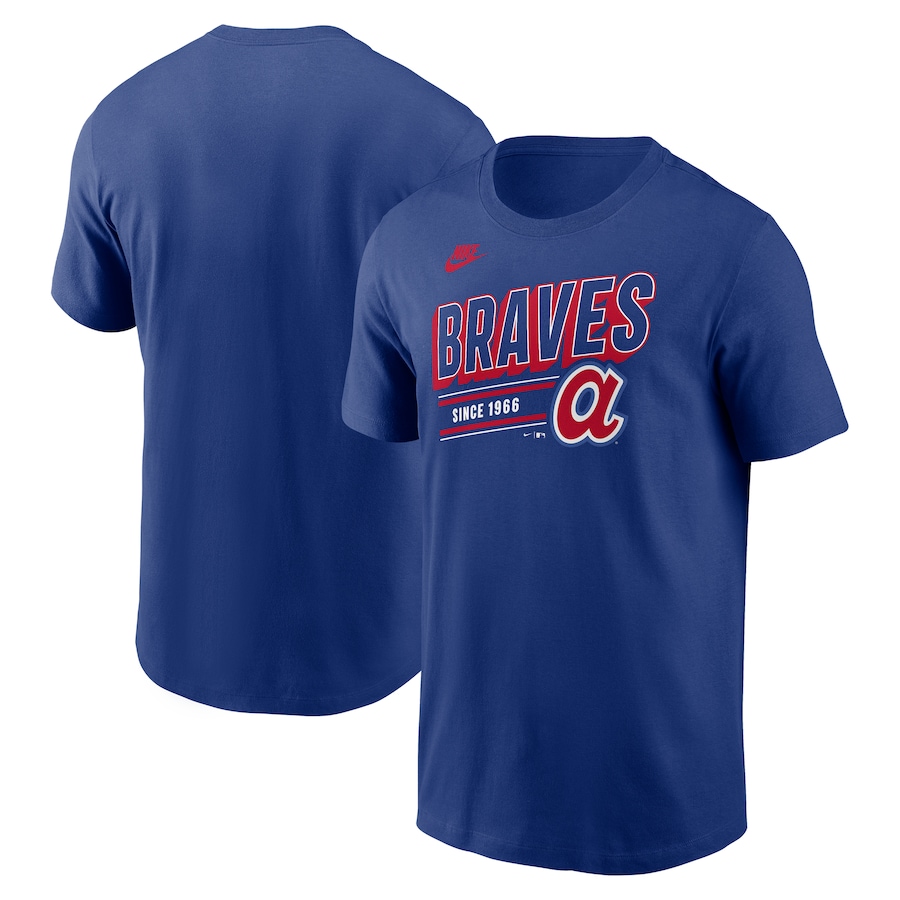 Men's Atlanta Braves Nike Royal Cooperstown Collection Retro T-Shirt - Jersey
