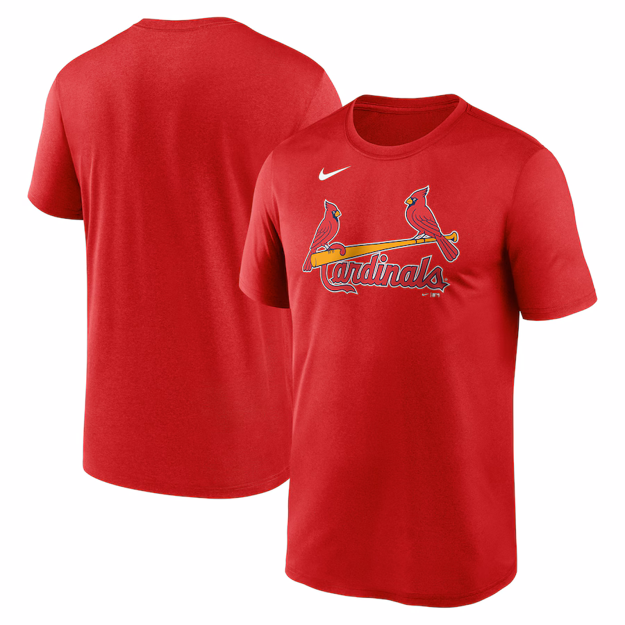 Men's St. Louis Cardinals Nike Red Legend Fuse Wordmark T-Shirt - Jersey