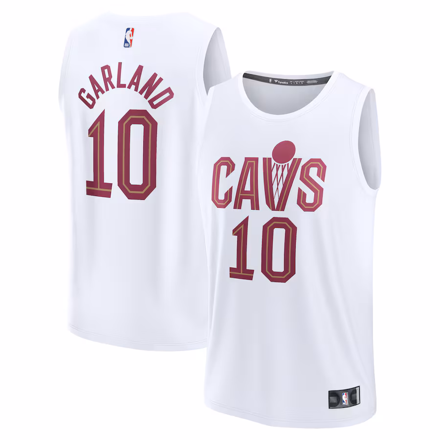 Youth Cleveland Cavaliers Darius Garland Fanatics White Fast Break Replica Player Jersey - Association Edition - Jersey