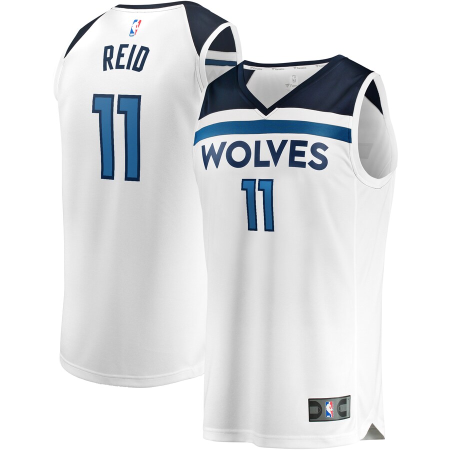 Men's Minnesota Timberwolves Naz Reid Fanatics White Fast Break Replica Player Jersey - Association Edition - Jersey