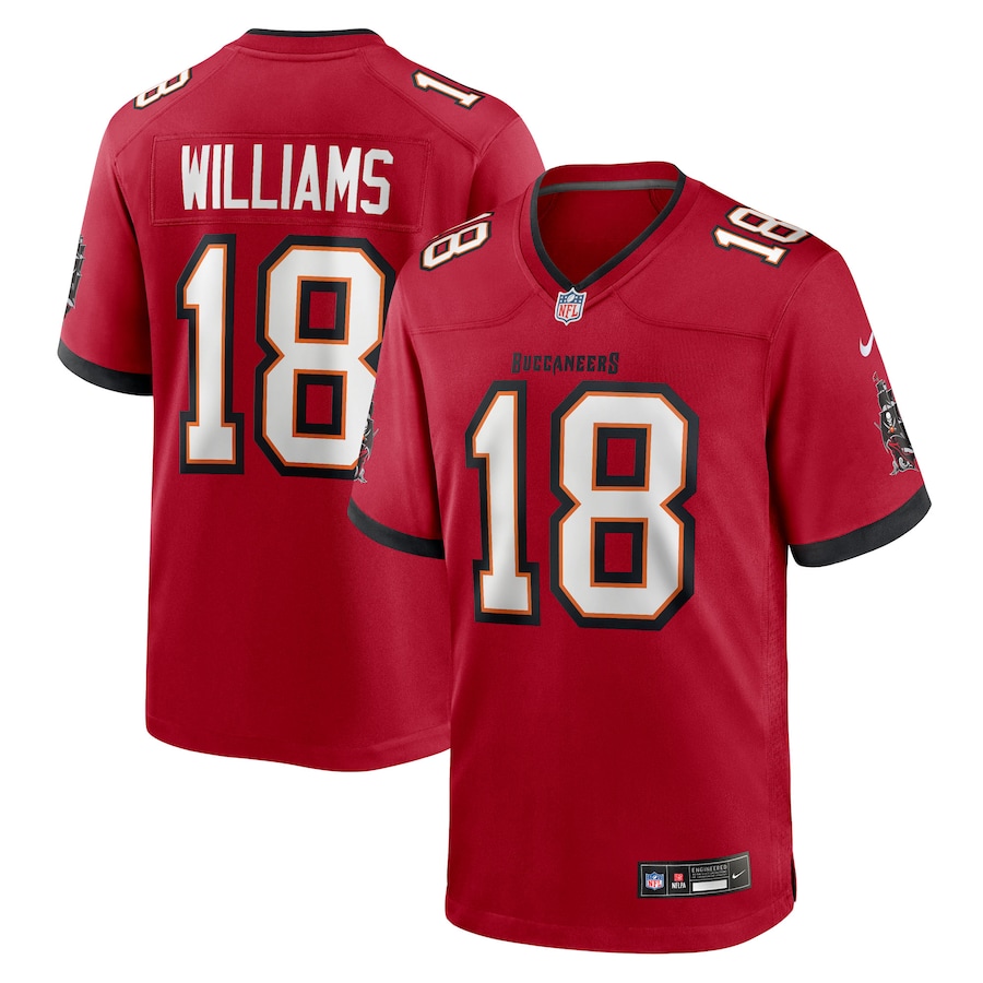 Men's Tampa Bay Buccaneers Josh Williams Nike Red Team Game Jersey - Jersey