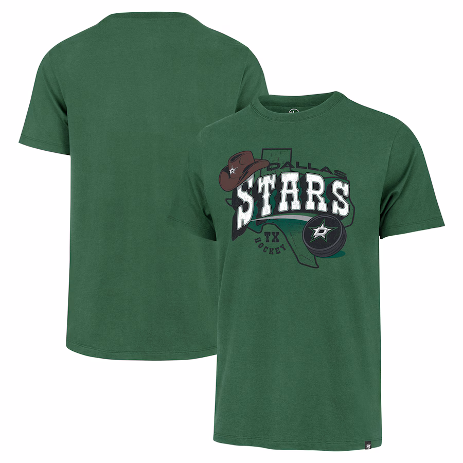 Men's Dallas Stars '47 Kelly Green Regional Localized Franklin T-Shirt - Jersey