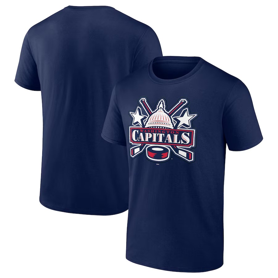 Men's Washington Capitals Navy Special Edition Secondary Logo T-Shirt - Jersey