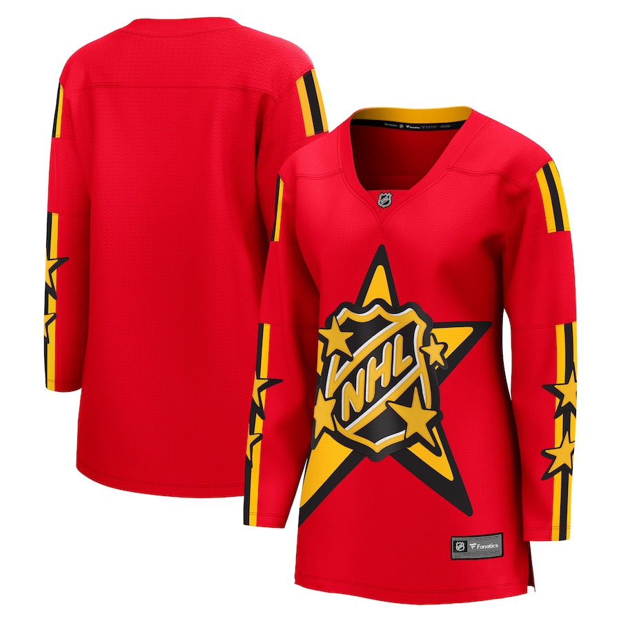 Women's Fanatics Red 2024 NHL All-Star Game Breakaway Jersey - Jersey