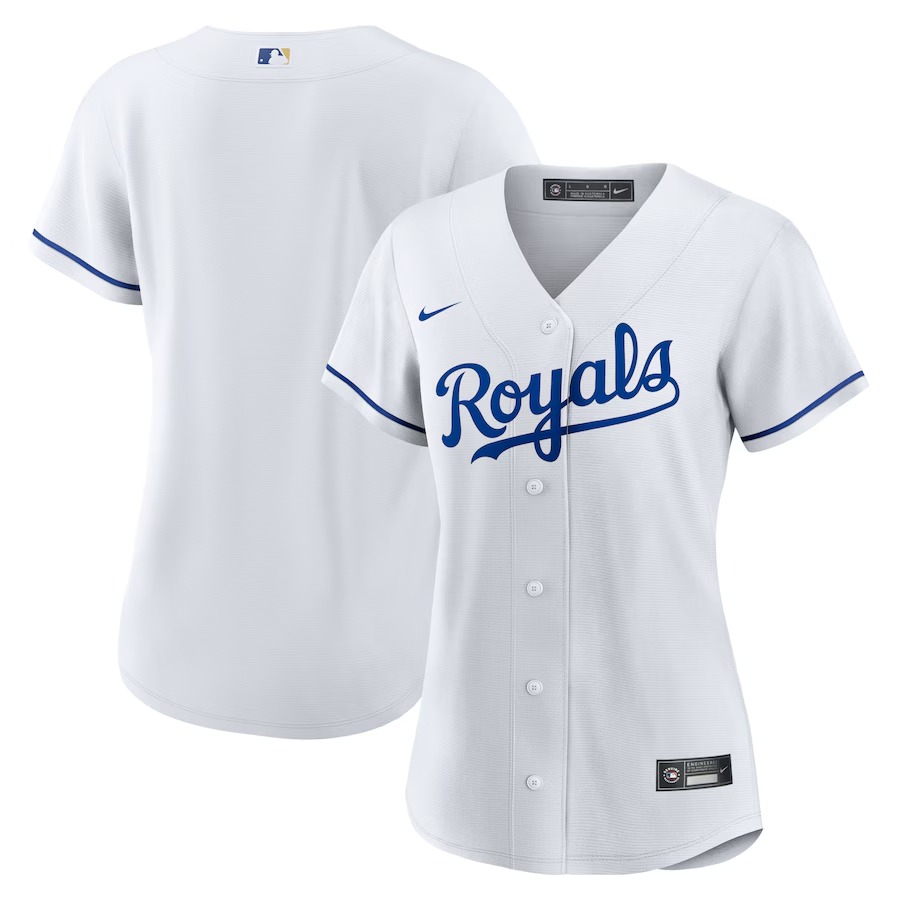 Women's Kansas City Royals Nike White Home Replica Team Jersey - Jersey