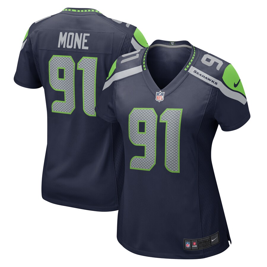 Women's Seattle Seahawks Bryan Mone Nike College Navy  Game Jersey - Jersey