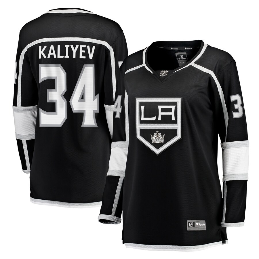Women's Los Angeles Kings Arthur Kaliyev Fanatics Branded Black Home Breakaway Player Jersey - Jersey