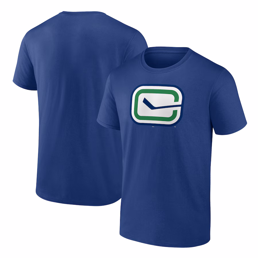 Men's Vancouver Canucks Royal Alternate Logo T-Shirt - Jersey