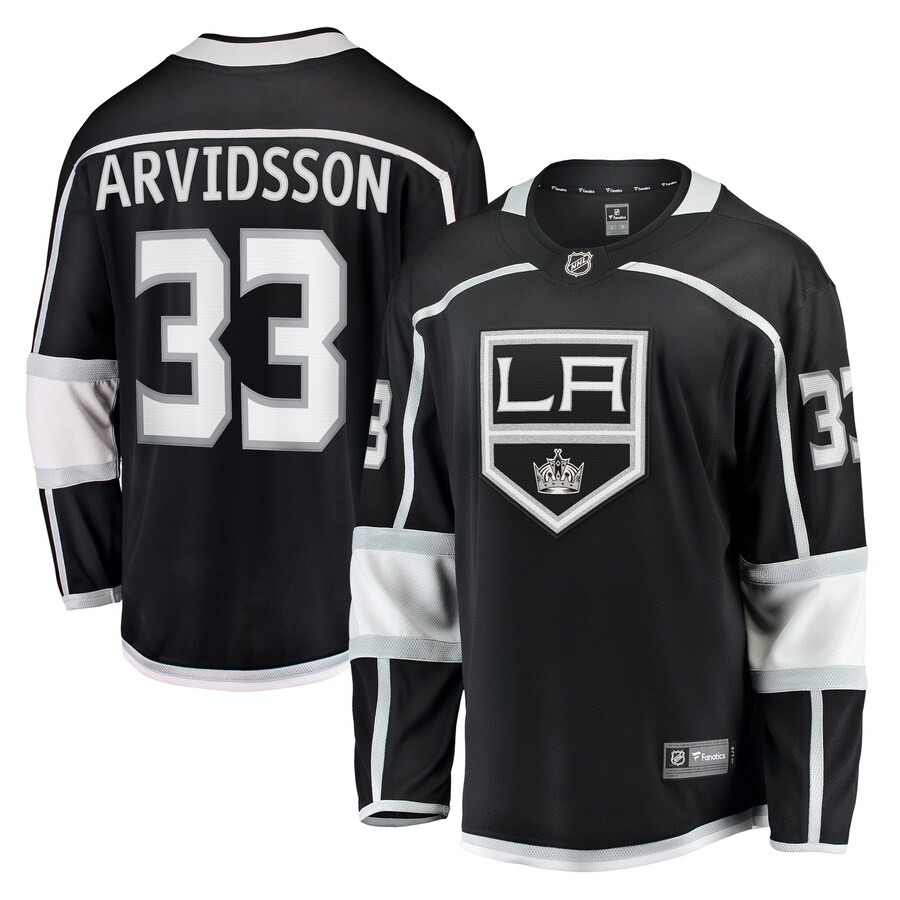 Men's Los Angeles Kings Viktor Arvidsson Fanatics Branded Black Home Breakaway Player Jersey - Jersey