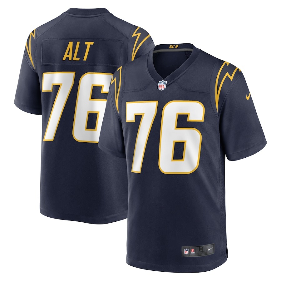 Men's Los Angeles Chargers Joe Alt Nike Navy 2024 NFL Draft First Round Pick Player Game Jersey - Jersey