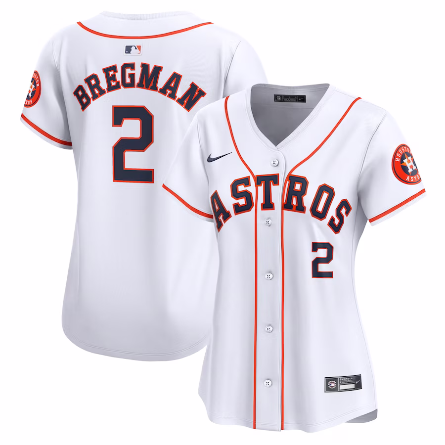 Women's Houston Astros Alex Bregman Nike White Home Limited Player Jersey - Jersey