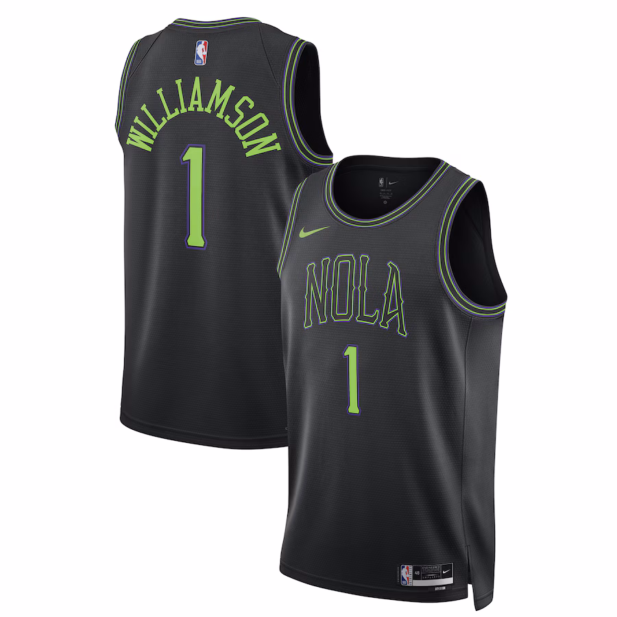Unisex New Orleans Pelicans Zion Williamson Nike Black 2023/24 Swingman Jersey - City Edition - Jersey