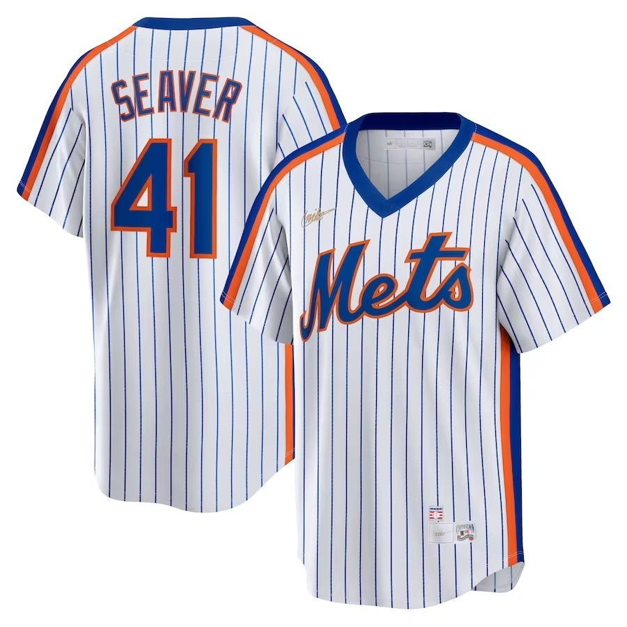 Men's New York Mets Tom Seaver Nike White Home Cooperstown Collection Player Jersey - Jersey