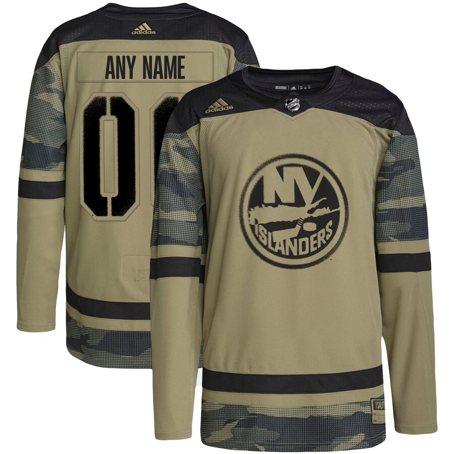 Men's New York Islanders adidas Camo Military Appreciation Team Authentic Custom Practice Jersey - Jersey