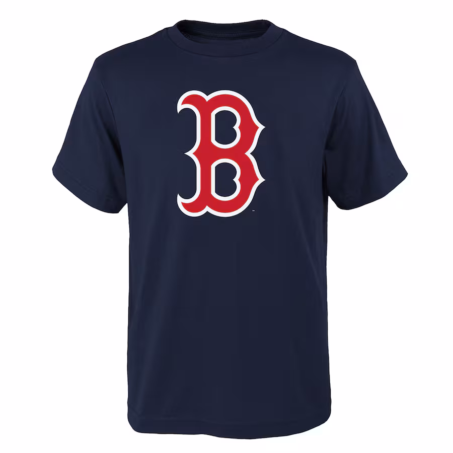 Youth Boston Red Sox Navy Logo Primary Team T-Shirt - Jersey