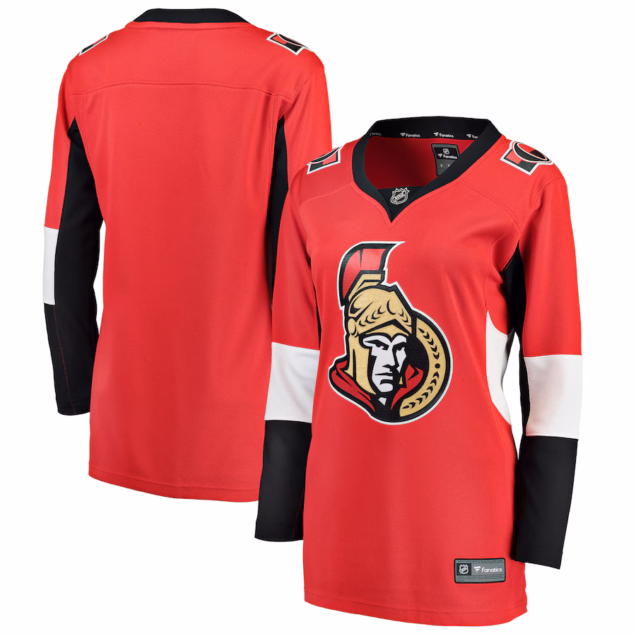 Women's Ottawa Senators Fanatics Red Breakaway Home Blank Jersey - Jersey