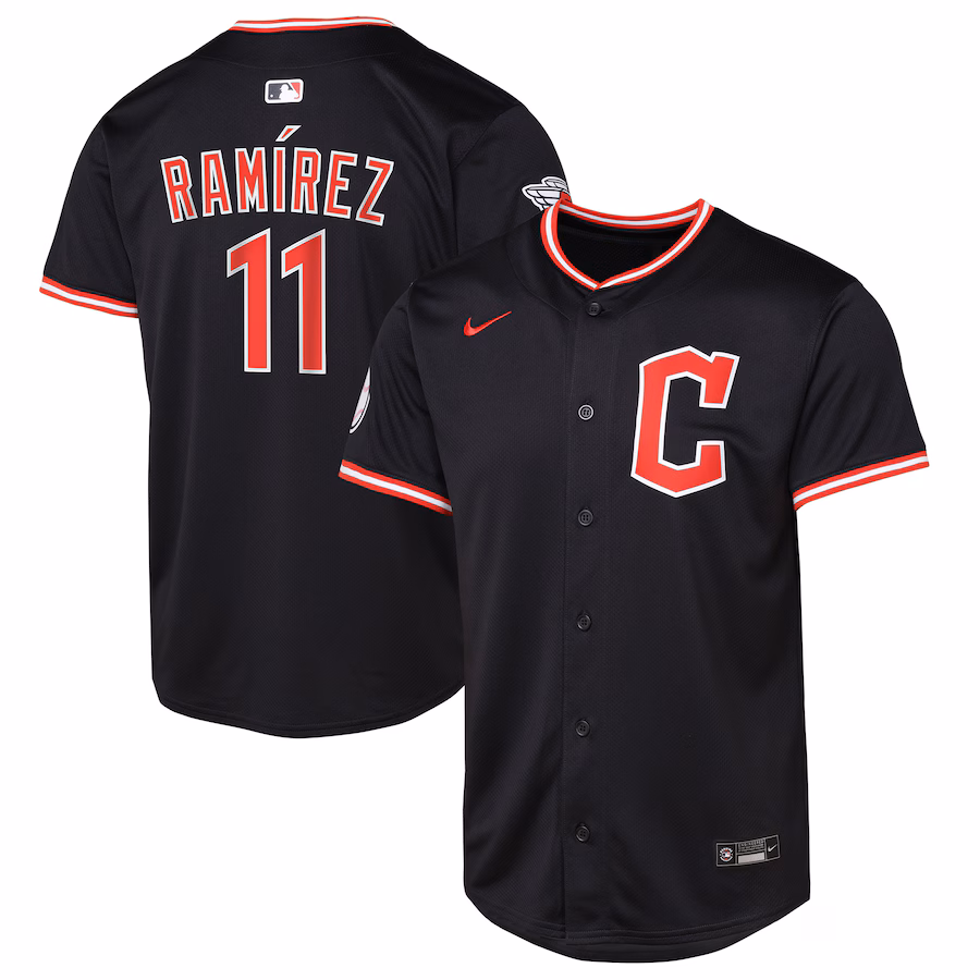 Youth Cleveland Guardians Jose Ramirez Nike Navy Alternate Limited Player Jersey - Jersey