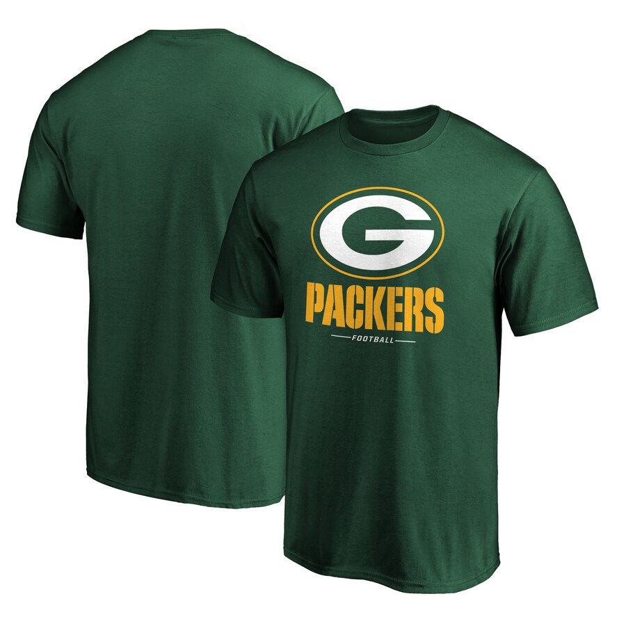 Men's Green Bay Packers  Green Team Lockup T-Shirt - Jersey