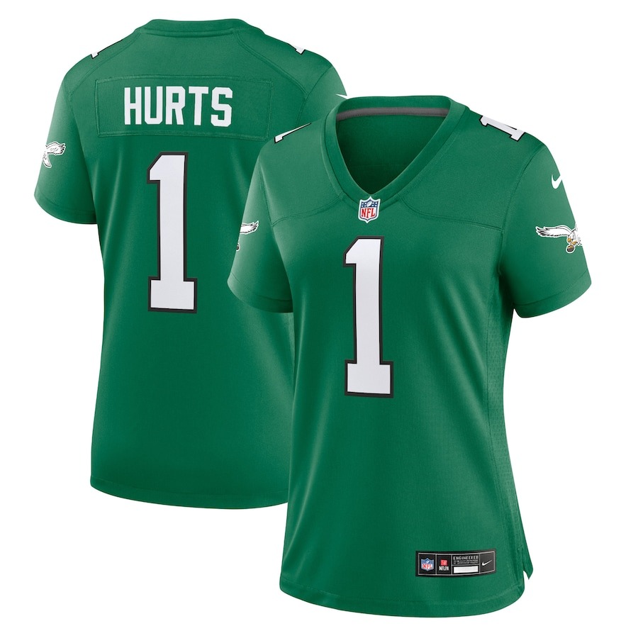 Women's Philadelphia Eagles Jalen Hurts Nike Kelly Green Game Player Jersey - Jersey
