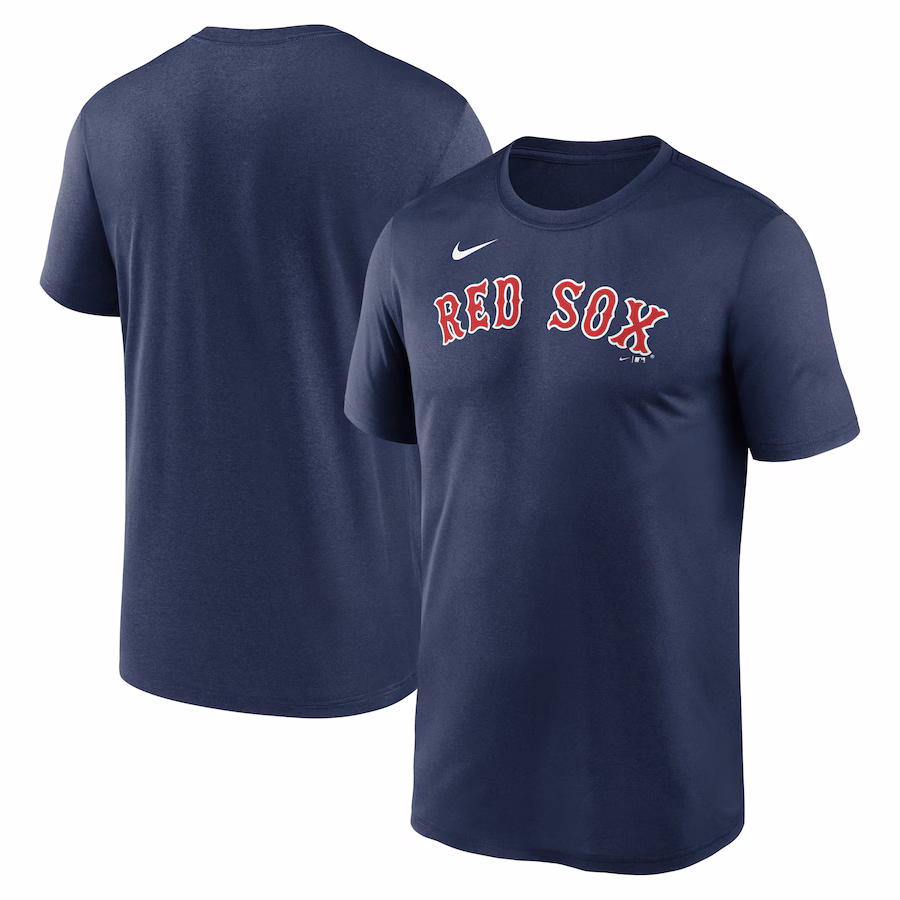 Men's Boston Red Sox Nike Navy Legend Fuse Wordmark T-Shirt - Jersey