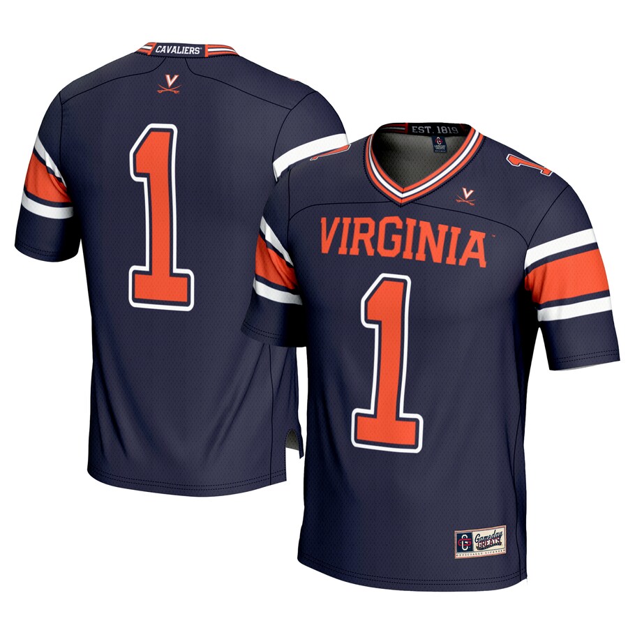 Youth GameDay Greats #1 Navy Virginia Cavaliers Football Jersey - Jersey