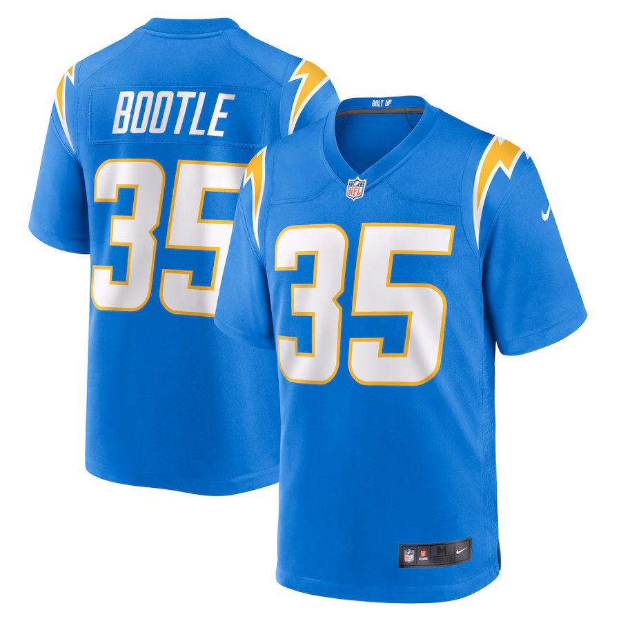 Men's Los Angeles Chargers Dicaprio Bootle Nike Powder Blue Team Game Jersey - Jersey