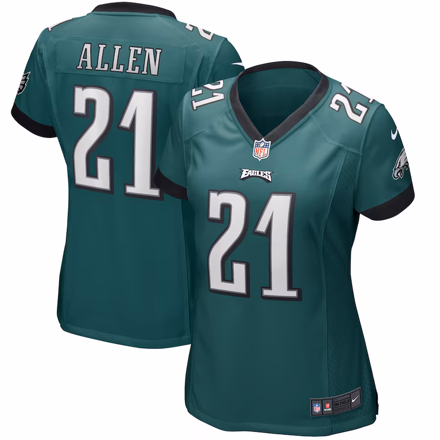 Women's Philadelphia Eagles Eric Allen Nike Midnight Green Game Retired Player Jersey - Jersey