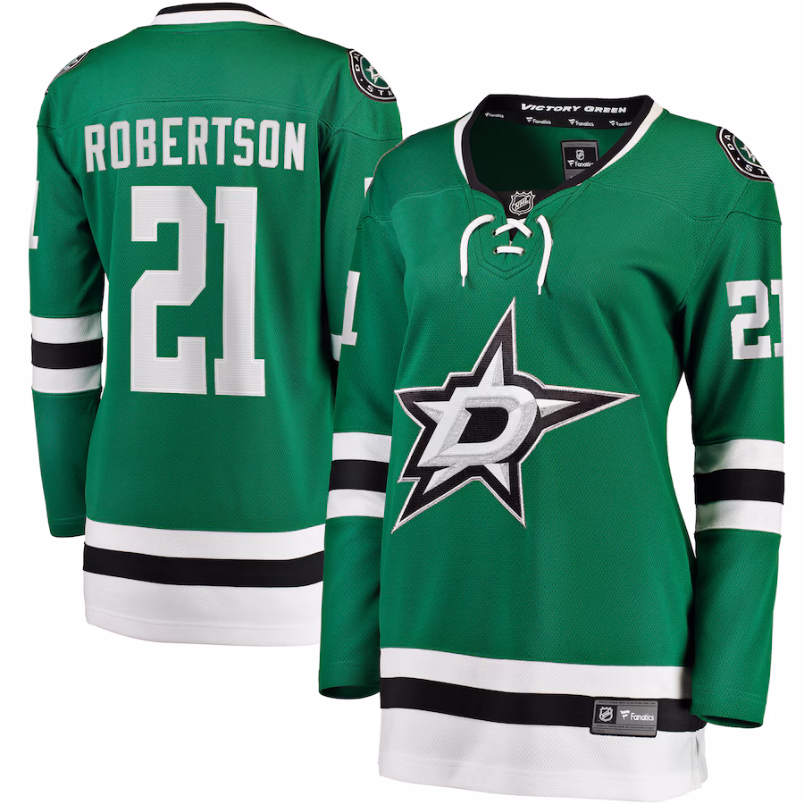 Women's Dallas Stars Jason Robertson Fanatics Kelly Green Home Breakaway Jersey - Jersey