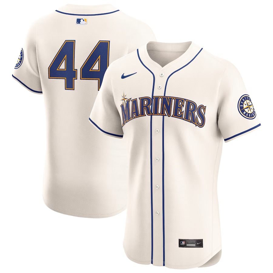 Men's Seattle Mariners Julio Rodríguez Nike Cream Alternate Elite Player Jersey - Jersey