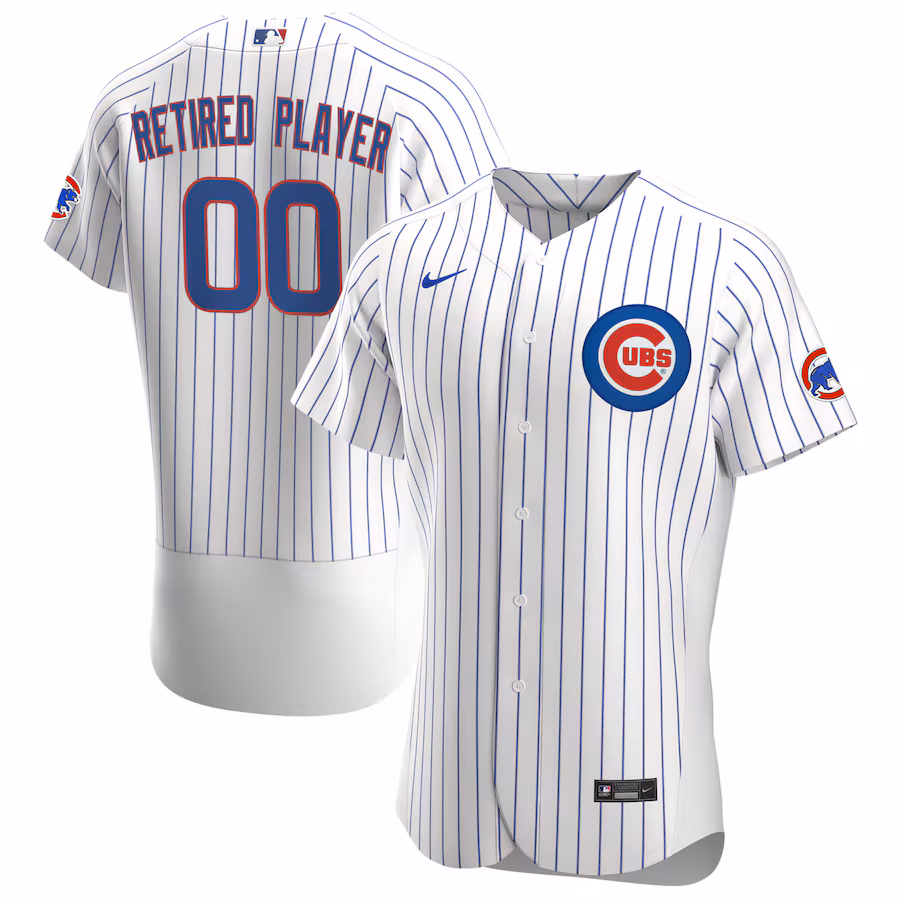 Men's Chicago Cubs Nike White Home Pick-A-Player Retired Roster Authentic Jersey - Jersey