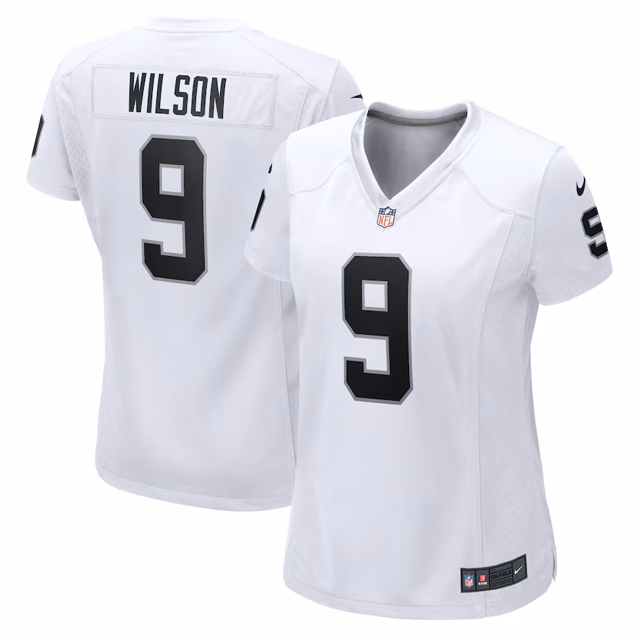 Women's Las Vegas Raiders Tyree Wilson Nike White Game Jersey - Jersey