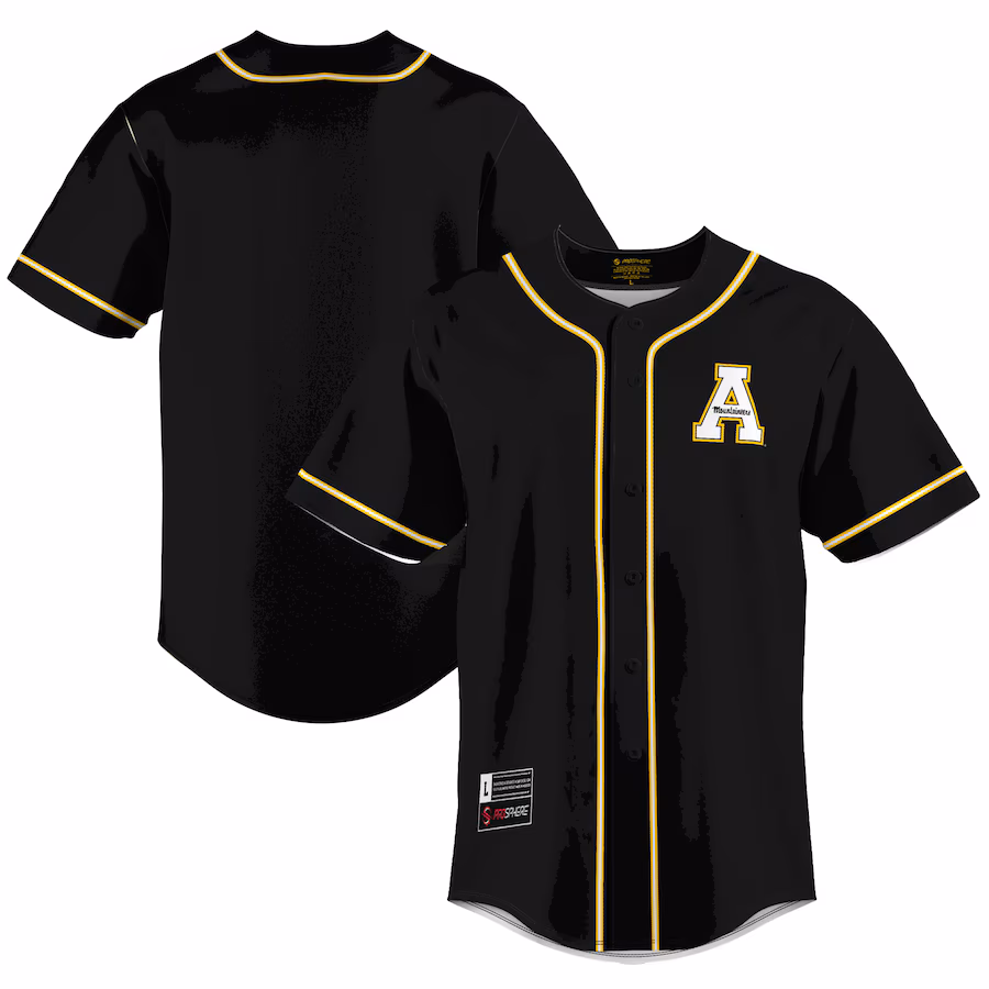 Men's GameDay Greats  Gold Appalachian State Mountaineers  Lightweight Baseball Jersey - Jersey