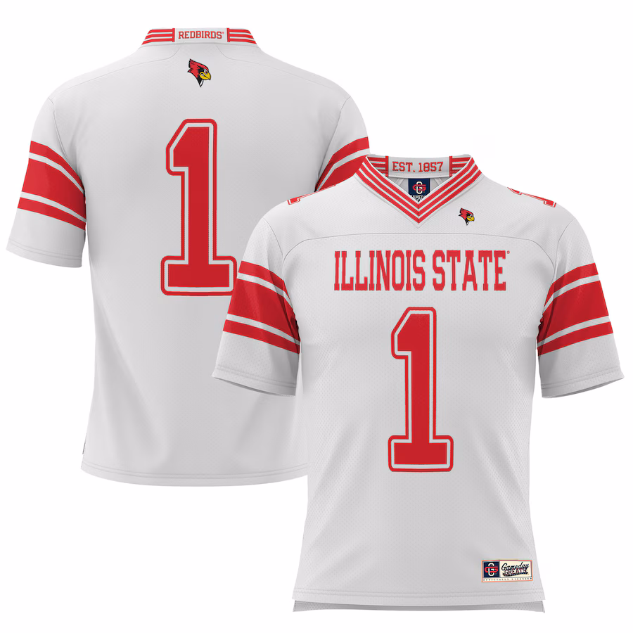 #1 Illinois State Redbirds GameDay Greats Youth Football Jersey – White - Jersey