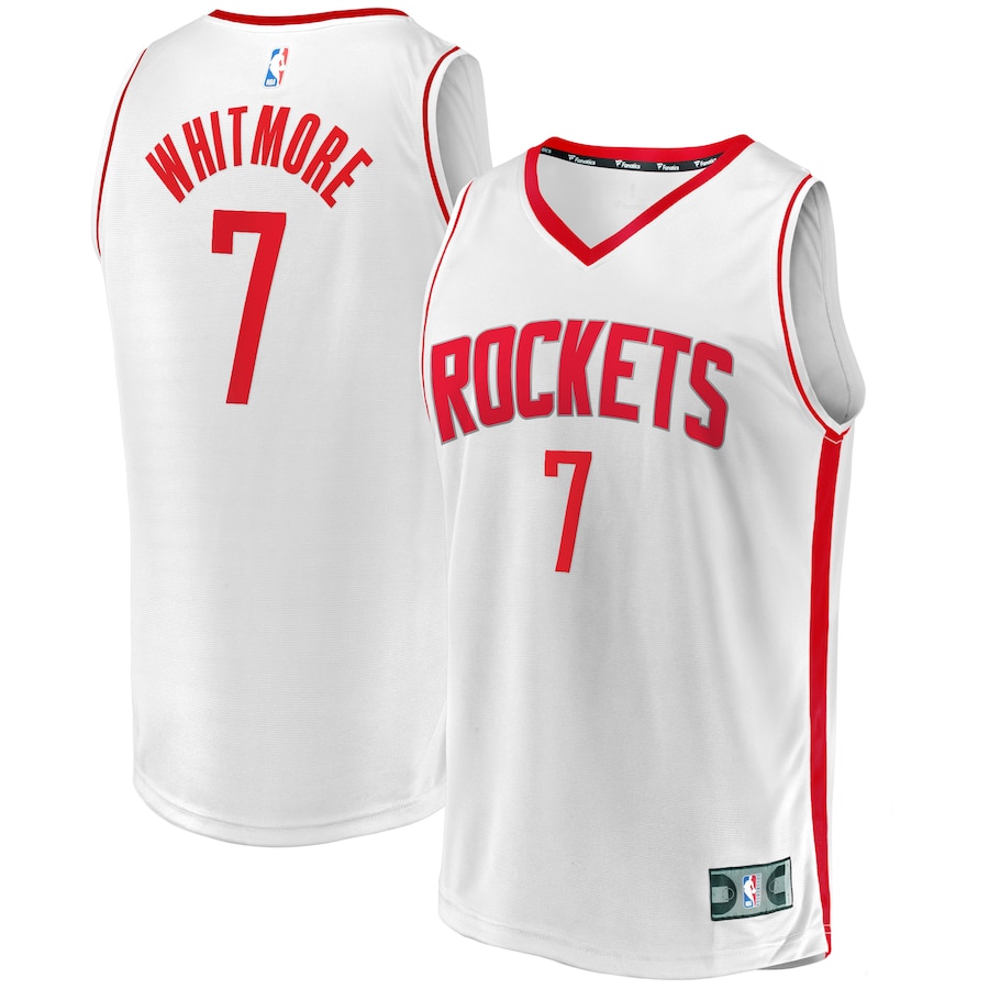 Youth Houston Rockets Cam Whitmore Fanatics White Fast Break Replica Player Jersey - Association Edition - Jersey