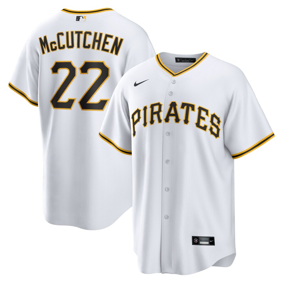 Men's Pittsburgh Pirates Andrew McCutchen Nike White Replica Player Jersey - Jersey