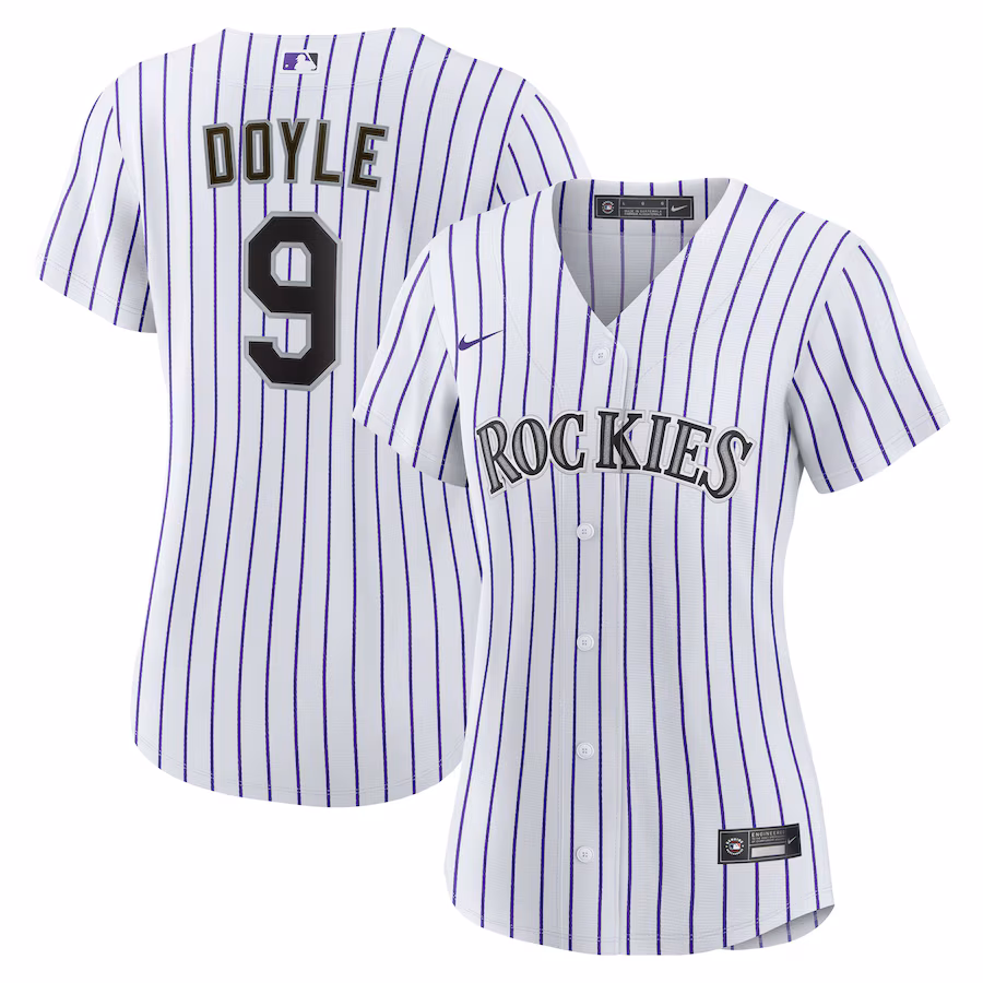 Women's Colorado Rockies Brenton Doyle Nike White Home Replica Jersey - Jersey