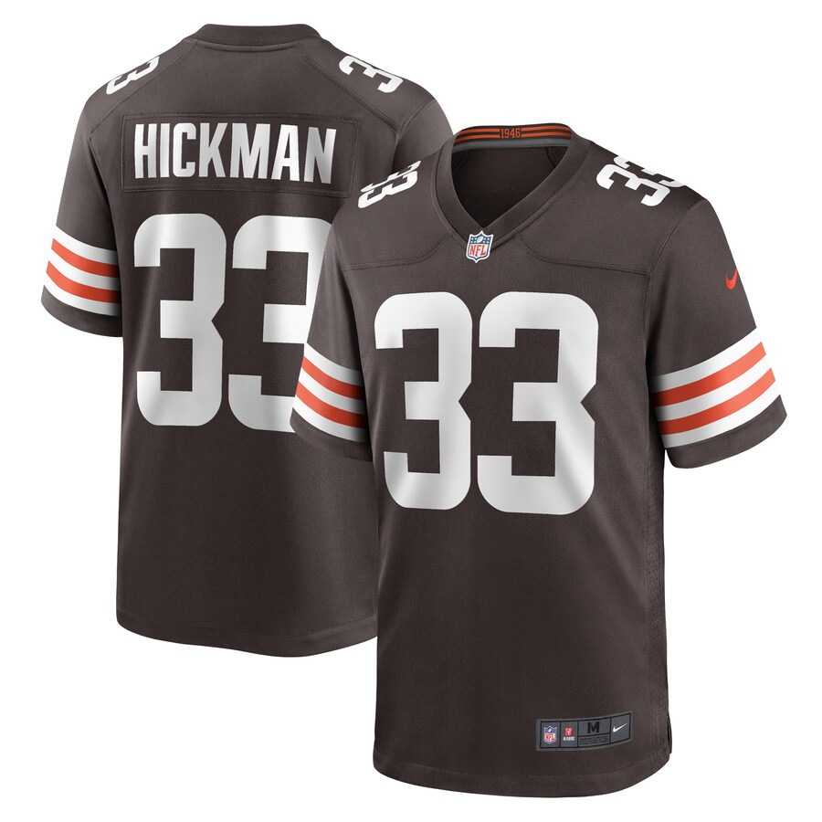 Men's Cleveland Browns Ronnie Hickman Nike  Brown Team Game Jersey - Jersey