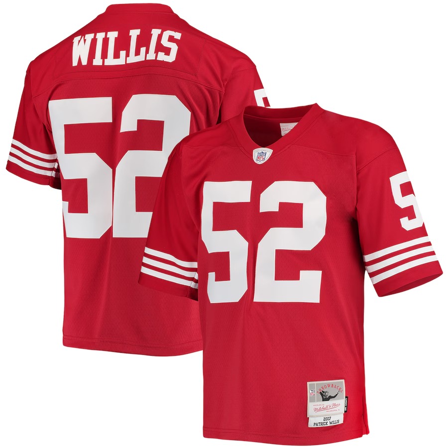 Men's San Francisco 49ers Patrick Willis Mitchell & Ness Scarlet Legacy Replica Jersey - Jersey