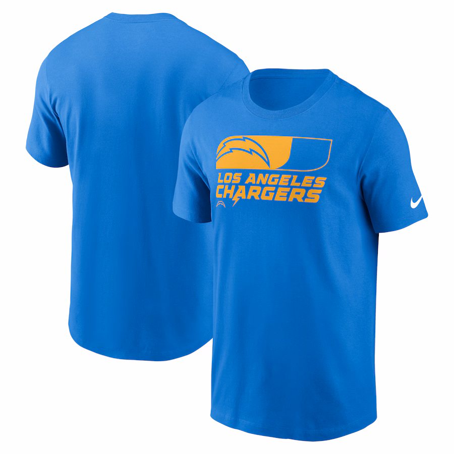 Men's Los Angeles Chargers Nike Powder Blue Air Essential T-Shirt - Jersey